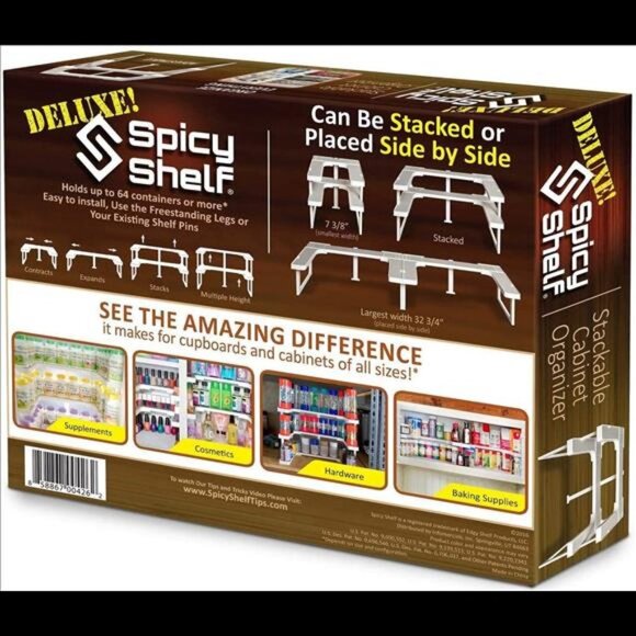 Spicy Shelf Deluxe Expandable Spice Rack Organizer - Picture 3 of 7